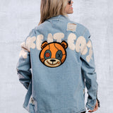 TAKE IT EASY teddy bear Shirt Jacket