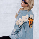TAKE IT EASY teddy bear Shirt Jacket