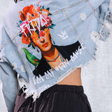 MY OWN MUSE Crop Denim Jacket