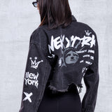 IN NEW YORK Crop Denim Jacket