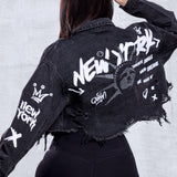 IN NEW YORK Crop Denim Jacket