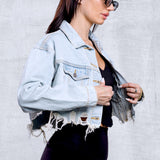 IN NEW YORK Crop Denim Jacket