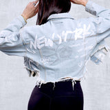 IN NEW YORK Crop Denim Jacket