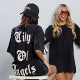 CITY OF ANGEL Cream font Tee