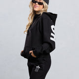 HOLLYWOOD SIGN white font Hoodie Set