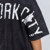 NEW YORK CITY distressed font Tee