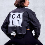 CALI LOVE Crop Denim Jacket