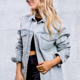 NOTHING IS IMPOSSIBLE Shirt Jacket