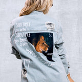 NOTHING IS IMPOSSIBLE Shirt Jacket