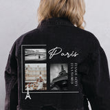 A DAY IN PARIS Cropped Denim Jacket