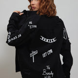 LA SKETCH Women Denim Shirt Jacket