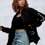 LA SKETCH Women Denim Shirt Jacket