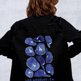LA DODGERS Women Denim Shirt Jacket