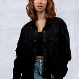 LA DODGERS Women Denim Shirt Jacket