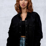 LOVE ROSE Women Denim Shirt Jacket