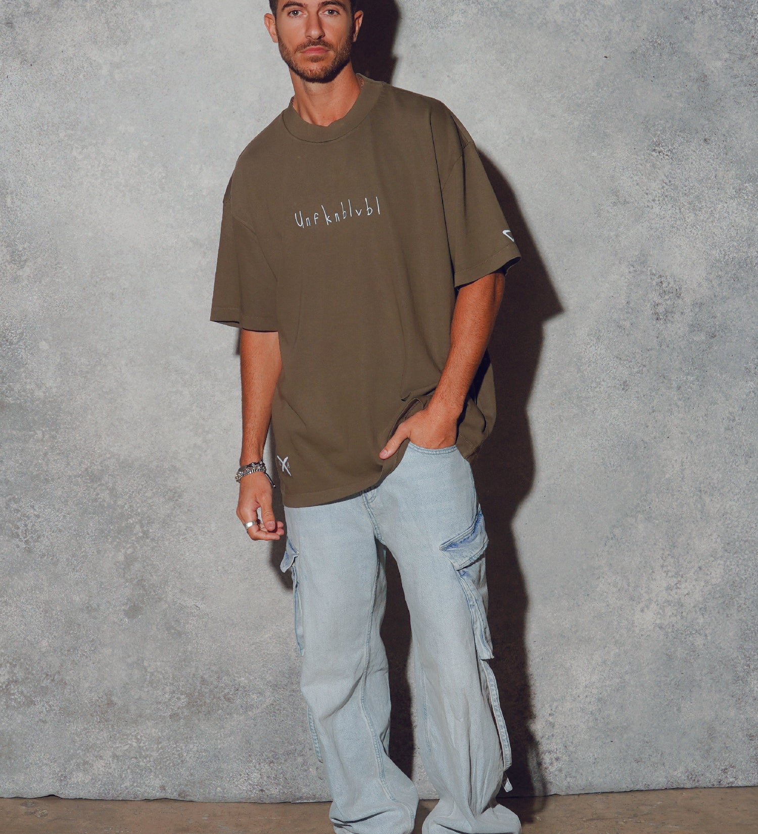 UFKNBLVBL men oversized t-shirt