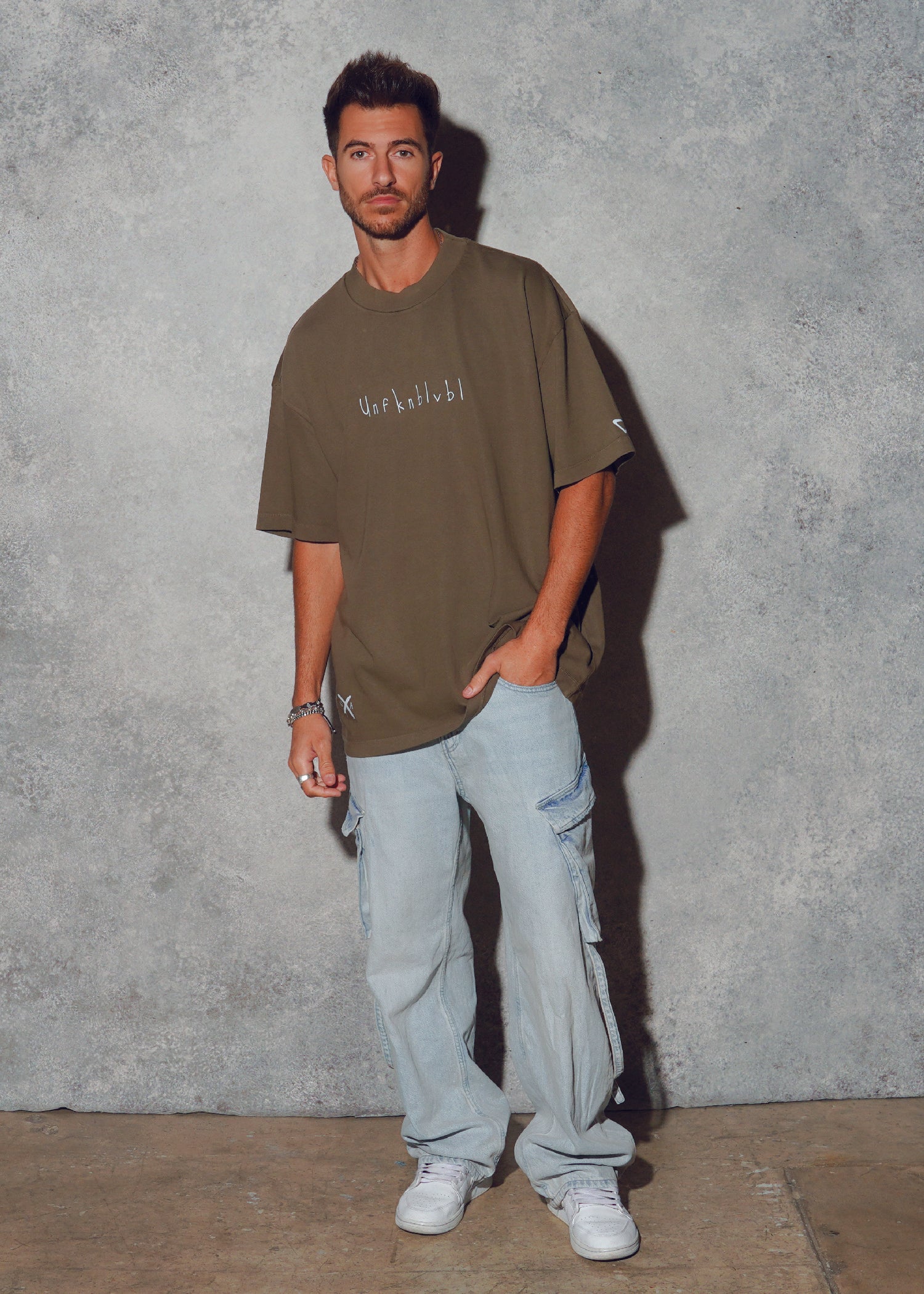 UFKNBLVBL men oversized t-shirt