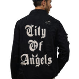 CITY OF ANGELS Cream Font Men Shirt Jacket
