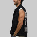 CITY OF ANGELS  Men Denim Vest Jacket
