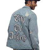 CITY OF ANGELS Double Layer Men Shirt Jacket