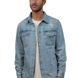 CITY OF ANGELS Double Layer Men Shirt Jacket