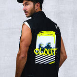 CLOUT Men Denim Vest Jacket
