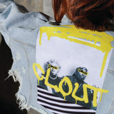 CLOUT Crop Denim Jacket