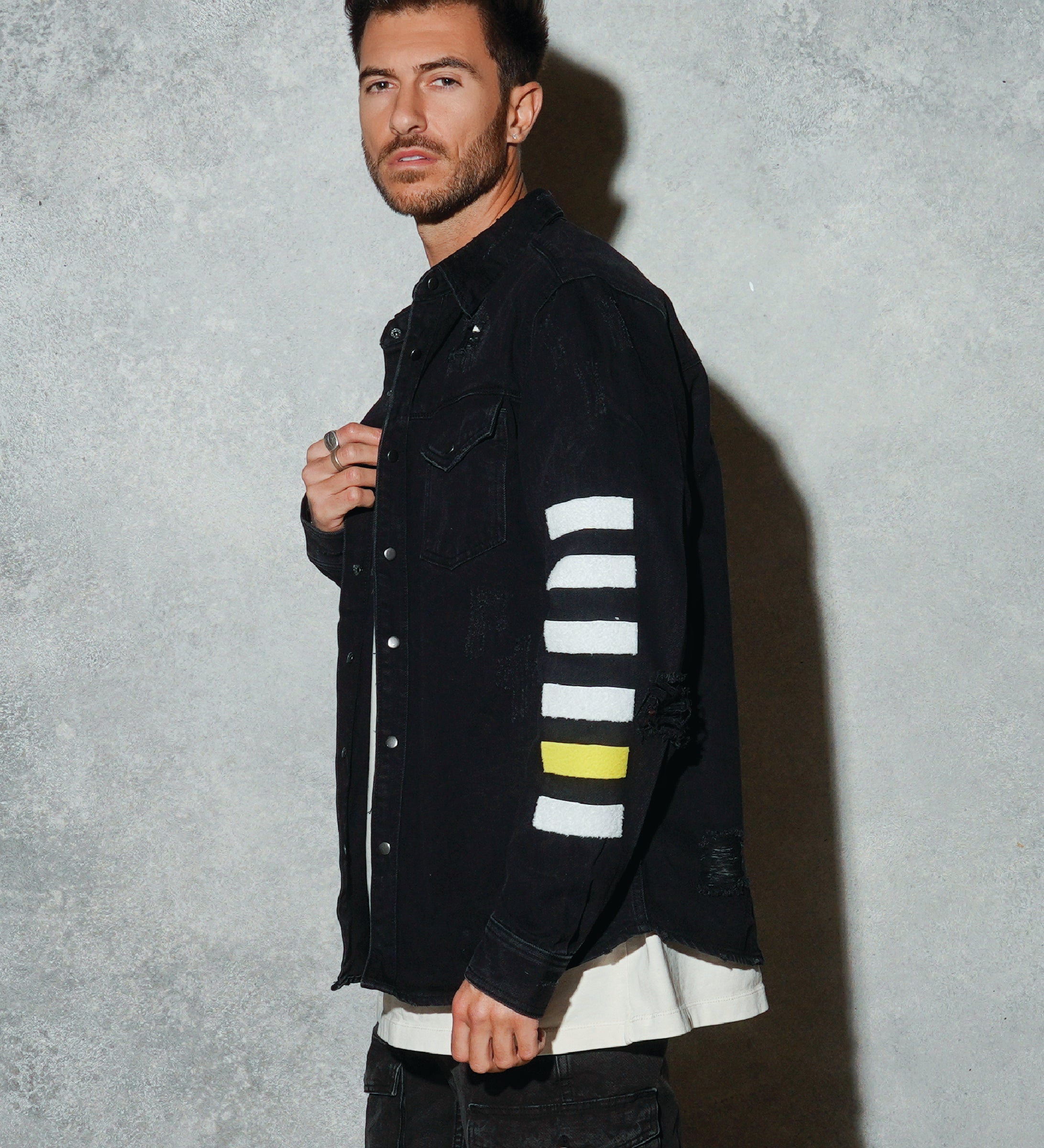 CLOUT  Men Shirt Jacket