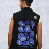 LA DODGERS  Men Denim Vest Jacket