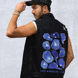 LA DODGERS  Men Denim Vest Jacket