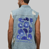 LA DODGERS  Men Denim Vest Jacket