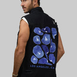 LA DODGERS  Men Denim Vest Jacket