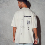 UFKNBLVBL men oversized t-shirt