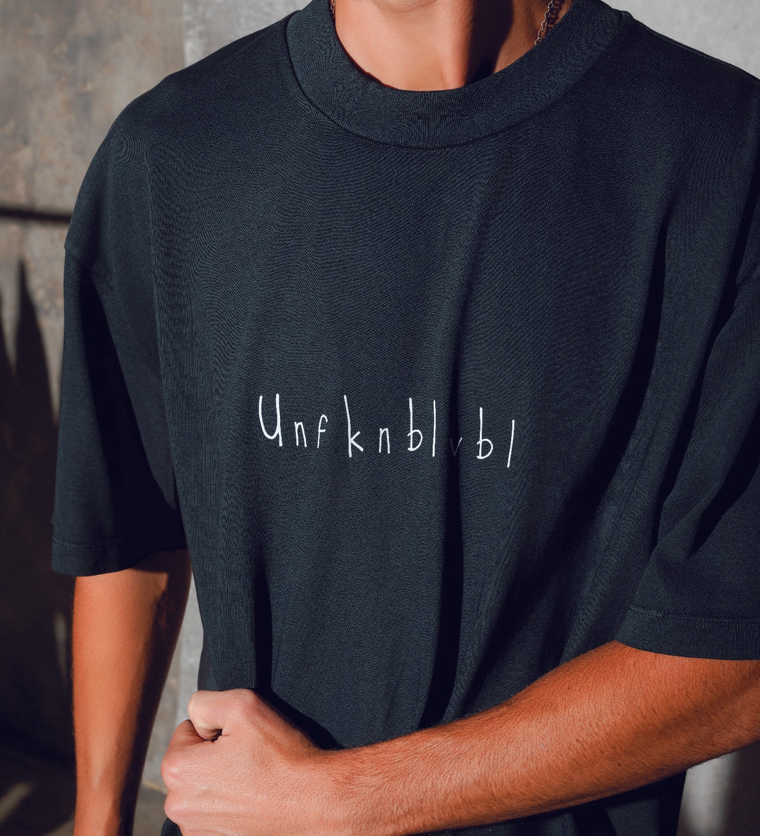 UFKNBLVBL men oversized t-shirt