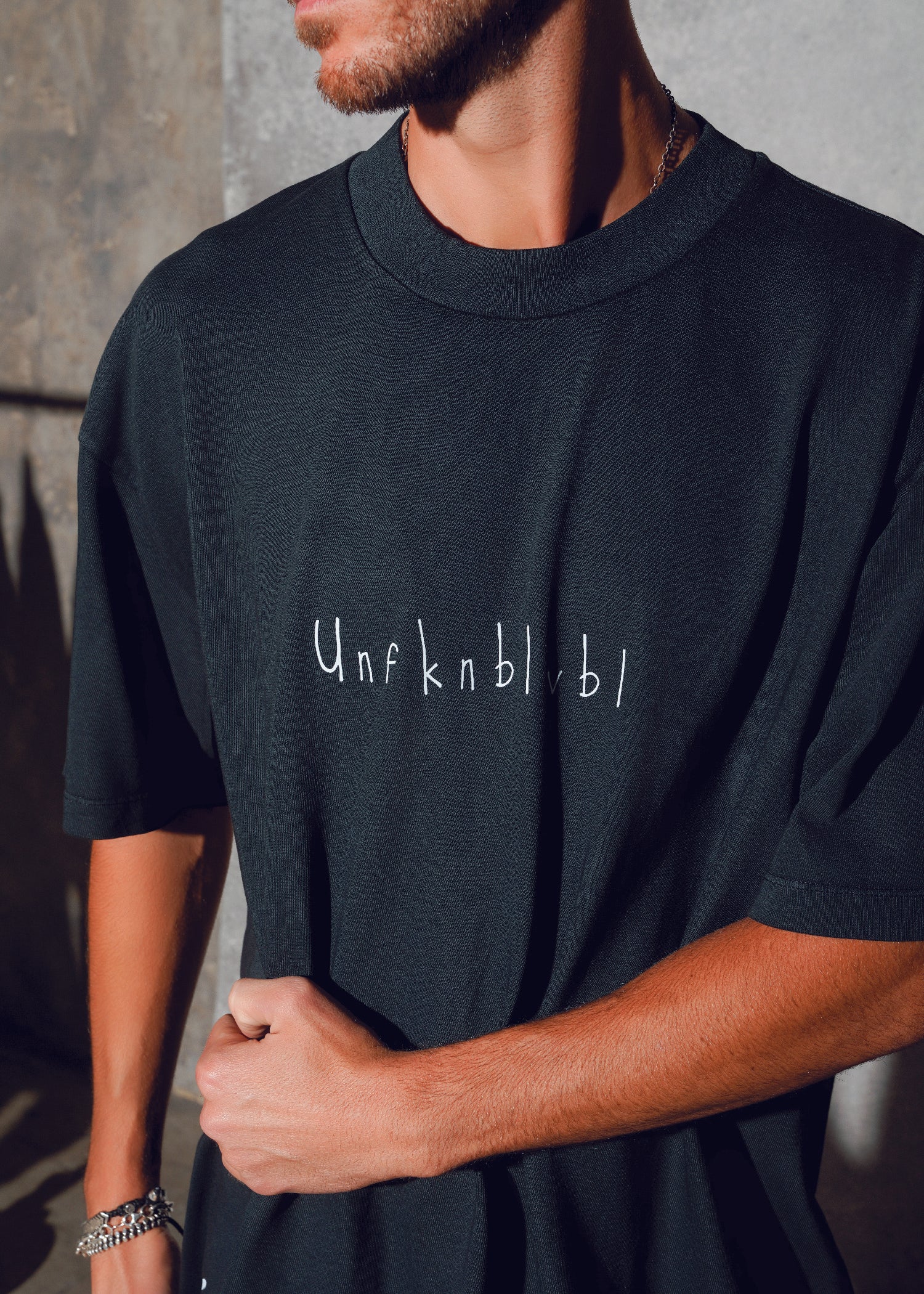 UFKNBLVBL men oversized t-shirt