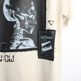 X-RAY SKULL patched oversized t-shirt