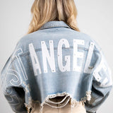 LOST ANGELES Crop Denim Jacket