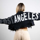 LOST ANGELES Crop Denim Jacket