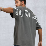 CITY OF ANGELS double layer Men oversized t-shirt