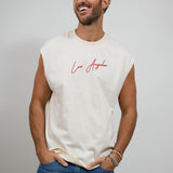 LA DRIVEWAY Men Cut-off t-shirt