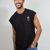 LA PALMS Men Cut-off t-shirt