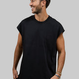 PLAIN Men Cut-off t-shirt