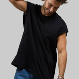 PLAIN Men Cut-off t-shirt