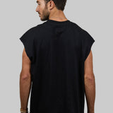 PLAIN Men Cut-off t-shirt
