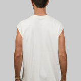 PLAIN Men Cut-off t-shirt
