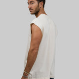 PLAIN Men Cut-off t-shirt