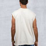 PLAIN Men Cut-off t-shirt