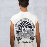COMES IN WAVES Men Cut-off t-shirt