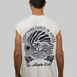 COMES IN WAVES Men Cut-off t-shirt