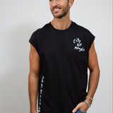 LA SKETCH Men Cut-off t-shirt